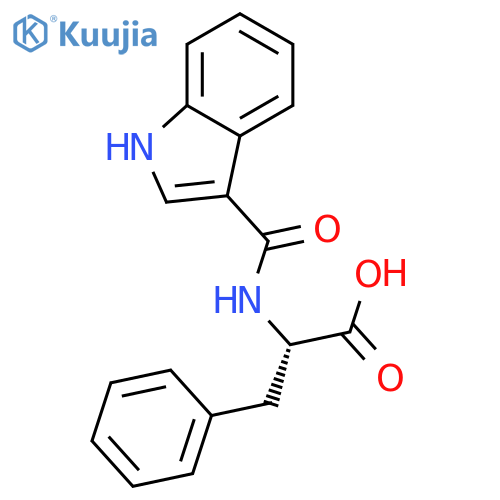 N-(3-Indolylformyl)-L-phenylalanine structure