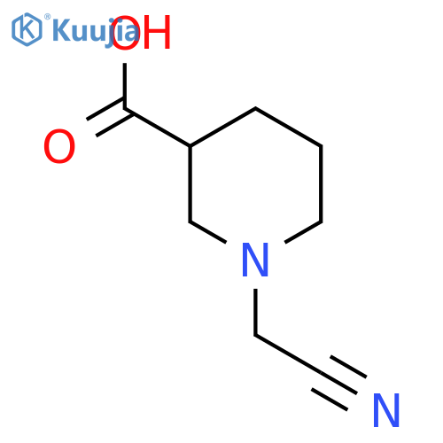 1-(Cyanomethyl)piperidine-3-carboxylic acid structure