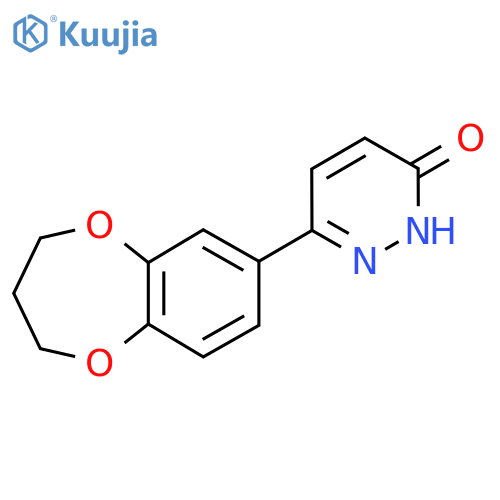 6-(3,4-dihydro-2H-1,5-benzodioxepin-7-yl)-2,3-dihydropyridazin-3-one structure