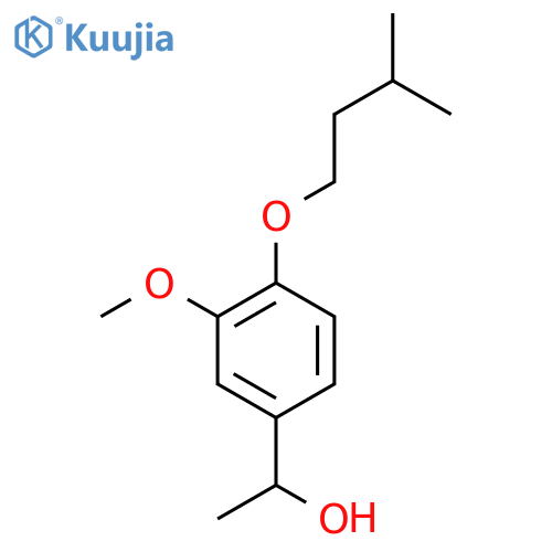 1-(3-Methoxy-4-iso-pentoxyphenyl)ethanol structure
