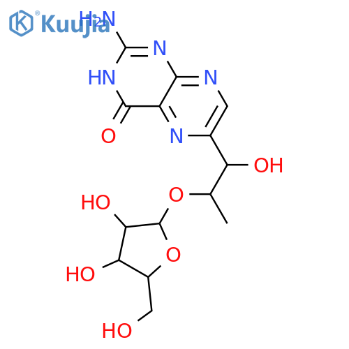 2-Amino-6-(1,2-dihydroxypropyl)-4(1H)-pteridinone; (1'R,2'S)-form, 2'-O-β-D-Ribofuranoside structure