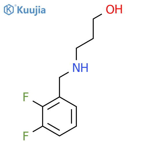 3-{(2,3-difluorophenyl)methylamino}propan-1-ol structure