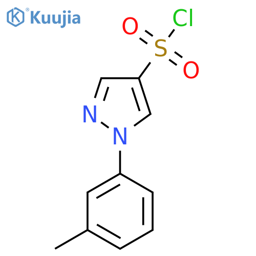 1-(3-methylphenyl)-1H-pyrazole-4-sulfonyl chloride structure