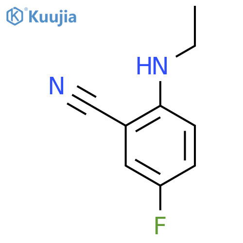 2-(Ethylamino)-5-fluorobenzonitrile structure