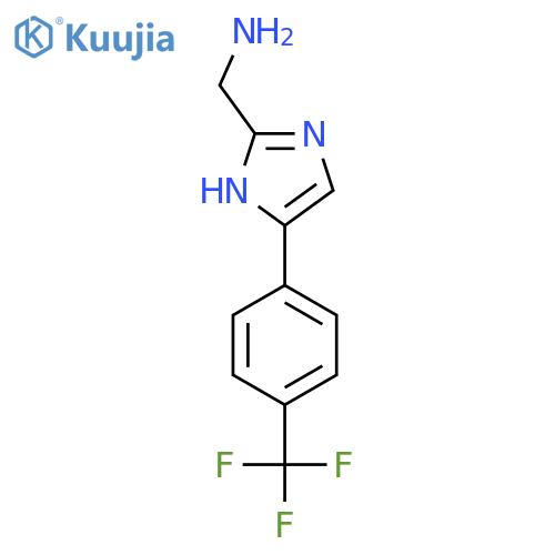 (4-(4-(Trifluoromethyl)phenyl)-1H-imidazol-2-YL)methanamine structure