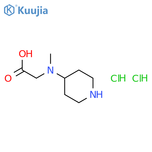 2-[methyl(piperidin-4-yl)amino]acetic acid structure
