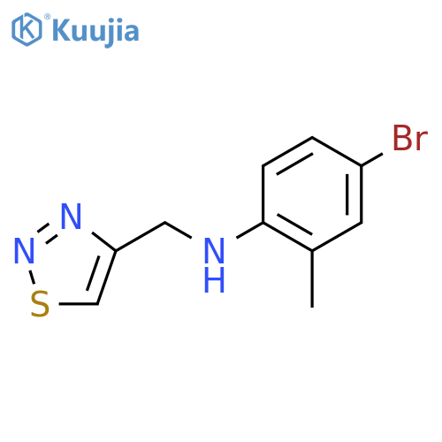 4-bromo-2-methyl-N-(1,2,3-thiadiazol-4-yl)methylaniline structure