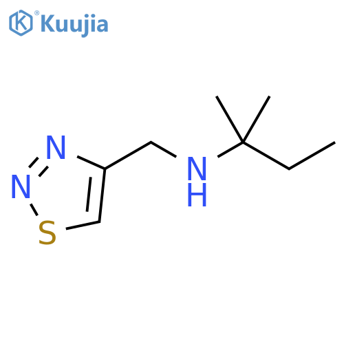 (2-methylbutan-2-yl)(1,2,3-thiadiazol-4-yl)methylamine structure