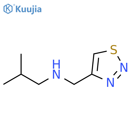 (2-methylpropyl)(1,2,3-thiadiazol-4-yl)methylamine structure