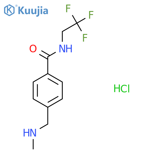 4-(Methylamino)methyl-N-(2,2,2-trifluoroethyl)benzamide Hydrochloride structure