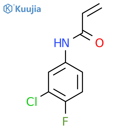 N-(3-Chloro-4-fluorophenyl)acrylamide structure