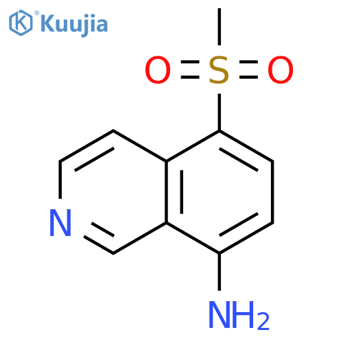 5-methanesulfonylisoquinolin-8-amine structure