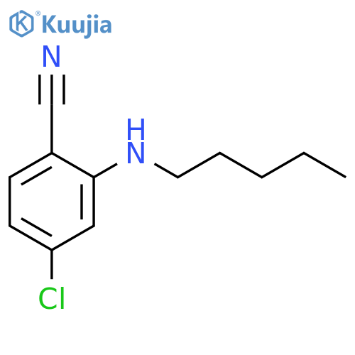 4-chloro-2-(pentylamino)benzonitrile structure