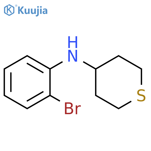 N-(2-bromophenyl)thian-4-amine structure
