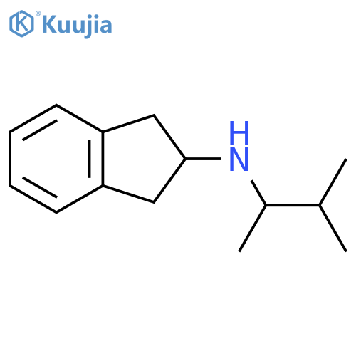 N-(3-methylbutan-2-yl)-2,3-dihydro-1H-inden-2-amine structure