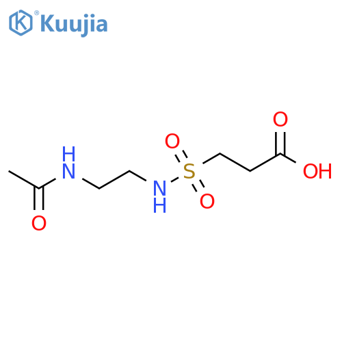 3-(2-Acetamidoethyl)sulfamoylpropanoic Acid structure