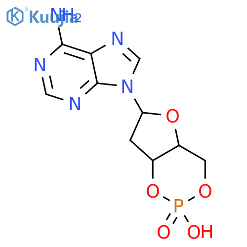 Adenosine, 2'-deoxy-,cyclic 3',5'-(hydrogen phosphate) structure