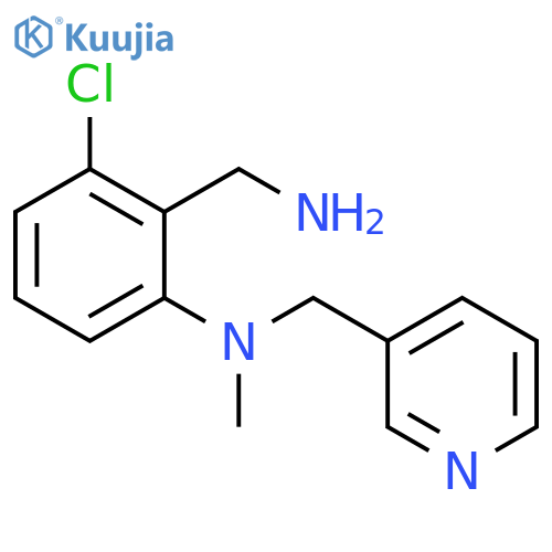 2-(aminomethyl)-3-chloro-N-methyl-N-(pyridin-3-yl)methylaniline structure