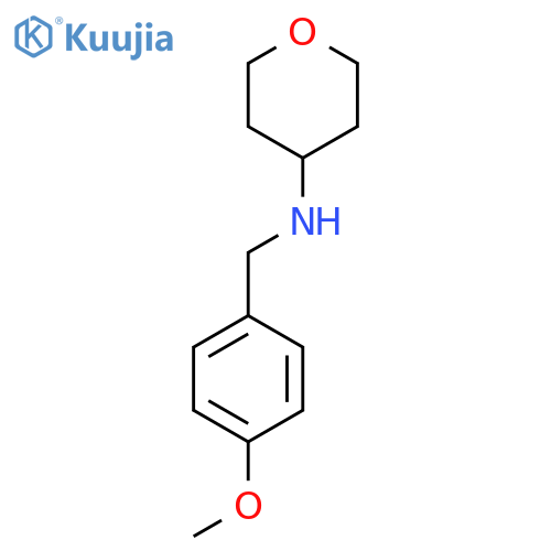N-[(4-Methoxyphenyl)methyl]oxan-4-amine structure