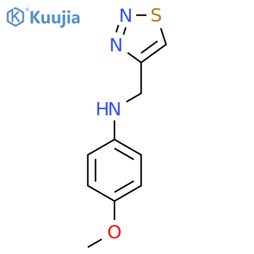 4-methoxy-N-(1,2,3-thiadiazol-4-yl)methylaniline structure