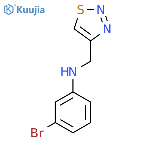 3-bromo-N-(1,2,3-thiadiazol-4-yl)methylaniline structure