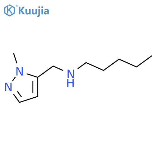 (1-methyl-1H-pyrazol-5-yl)methyl(pentyl)amine structure