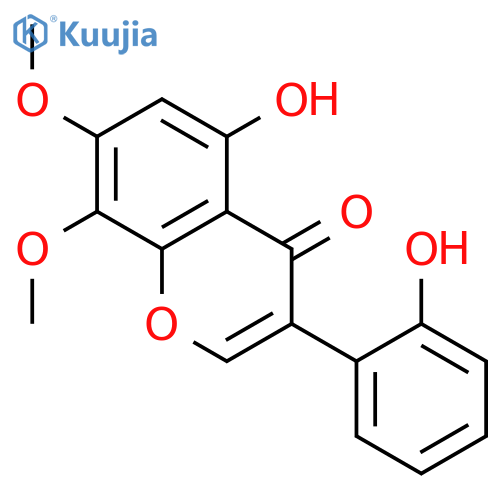 5,2'-dihydroxy-7,8-dimethoxyisoflavone structure