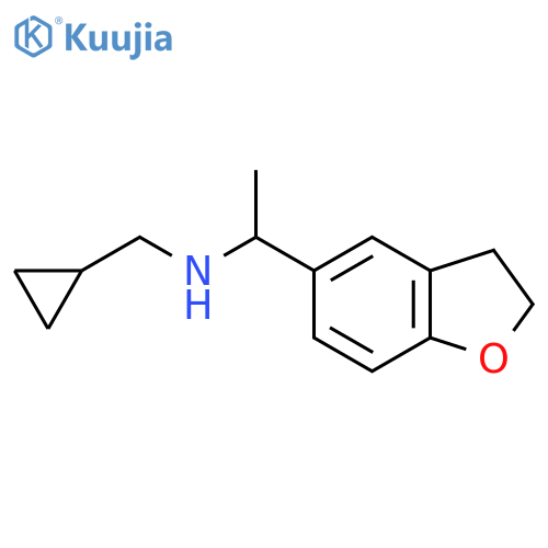 (Cyclopropylmethyl)[1-(2,3-dihydro-1-benzofuran-5-yl)ethyl]amine structure