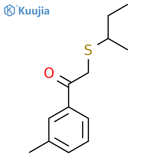 2-(Butan-2-ylsulfanyl)-1-(3-methylphenyl)ethan-1-one structure