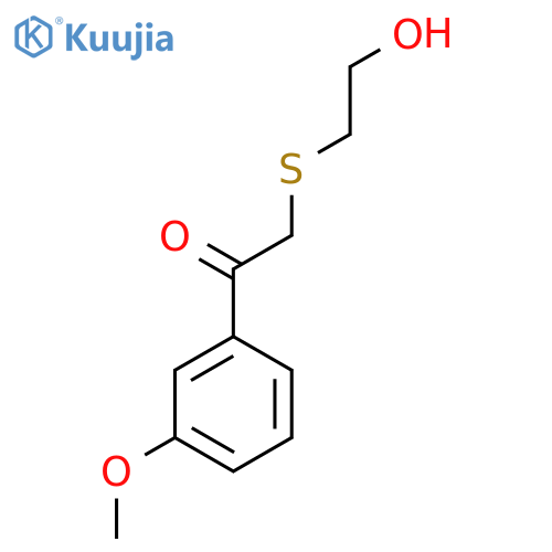 2-[(2-Hydroxyethyl)sulfanyl]-1-(3-methoxyphenyl)ethan-1-one structure
