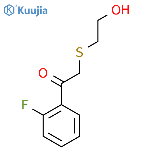 1-(2-Fluorophenyl)-2-[(2-hydroxyethyl)sulfanyl]ethan-1-one structure