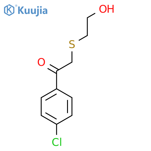 1-(4-Chlorophenyl)-2-((2-hydroxyethyl)thio)ethan-1-one structure