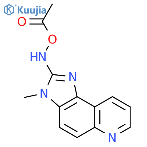 Acetic acid,(3-methyl-3H-imidazo[4,5-f]quinolin-2-yl)azanyl ester structure