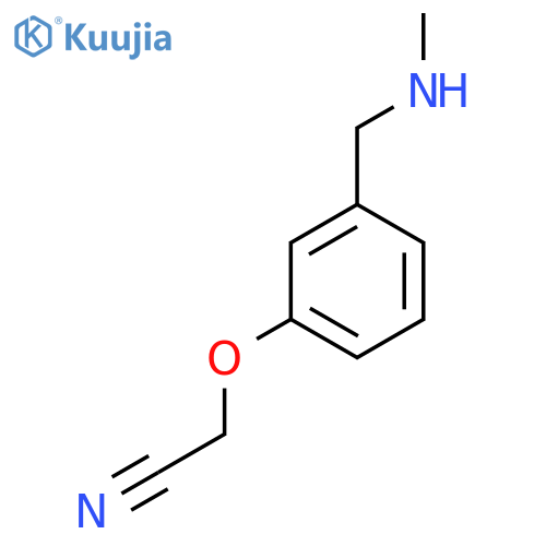 2-{3-[(Methylamino)methyl]phenoxy}acetonitrile structure