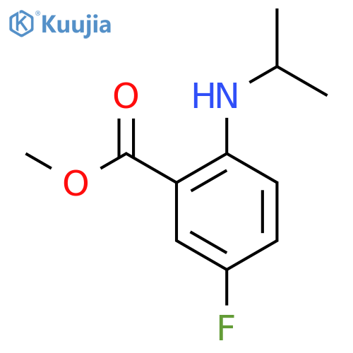 5-Fluoro-2-isopropylaminobenzoic acid methyl ester structure