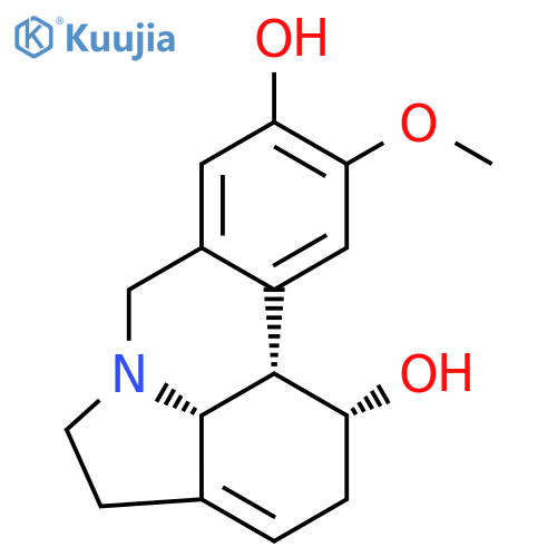 1H-Pyrrolo[3,2,1-de]phenanthridine-1,9-diol,2,3,5,7,11b,11c-hexahydro-10-methoxy-, (1R,11bS,11cR)- structure