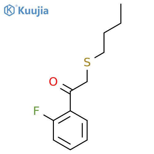 2-(Butylthio)-1-(2-fluorophenyl)ethan-1-one structure