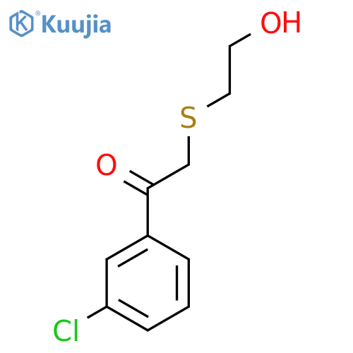 1-(3-Chlorophenyl)-2-[(2-hydroxyethyl)sulfanyl]ethan-1-one structure