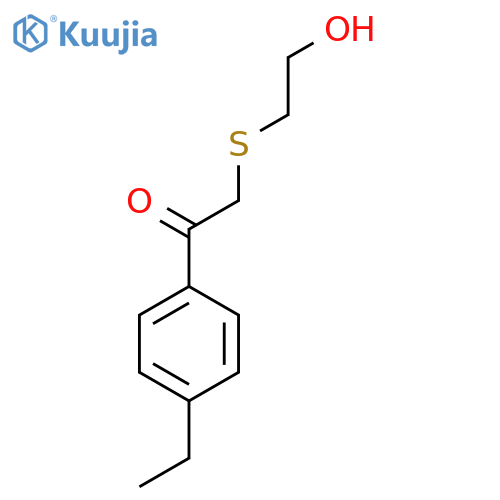 1-(4-Ethylphenyl)-2-[(2-hydroxyethyl)sulfanyl]ethan-1-one structure