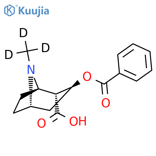 8-Azabicyclo[3.2.1]octane-2-carboxylicacid, 3-(benzoyloxy)-8-(methyl-d3)-, (1R,2R,3S,5S)- (9CI) structure