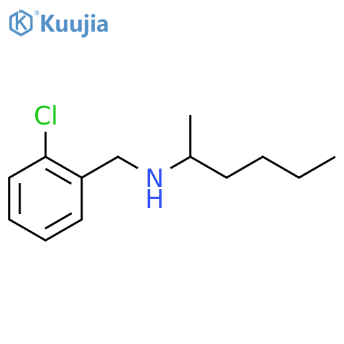 [(2-Chlorophenyl)methyl](hexan-2-yl)amine structure