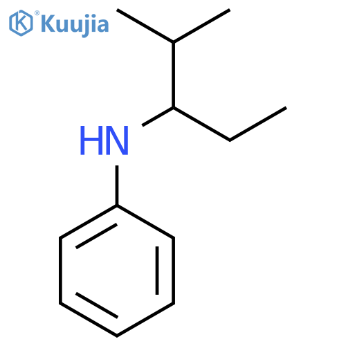 Benzenamine, N-(1-ethyl-2-methylpropyl)- structure