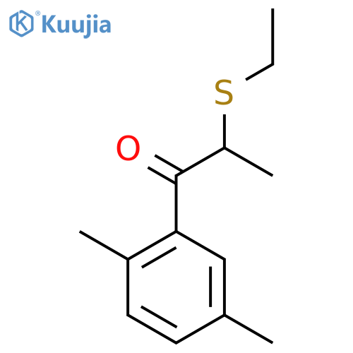 1-Propanone, 1-(2,5-dimethylphenyl)-2-(ethylthio)- structure