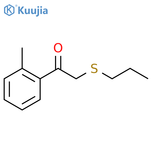 Ethanone, 1-(2-methylphenyl)-2-(propylthio)- structure