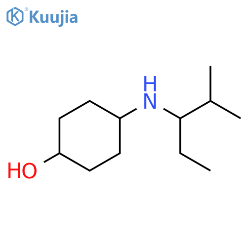 4-[(2-methylpentan-3-yl)amino]cyclohexan-1-ol structure