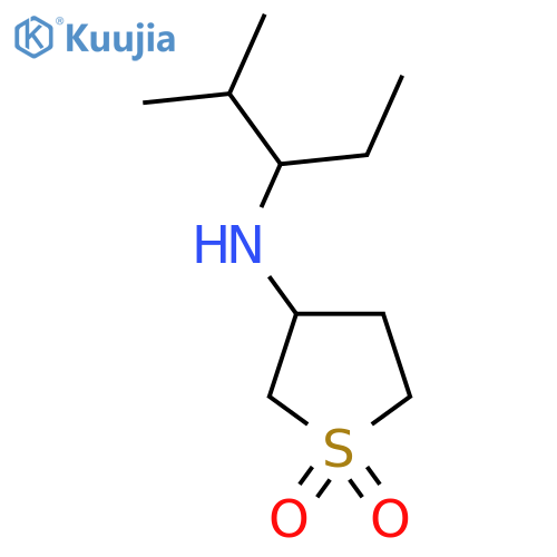 3-[(2-methylpentan-3-yl)amino]-1λ?-thiolane-1,1-dione structure
