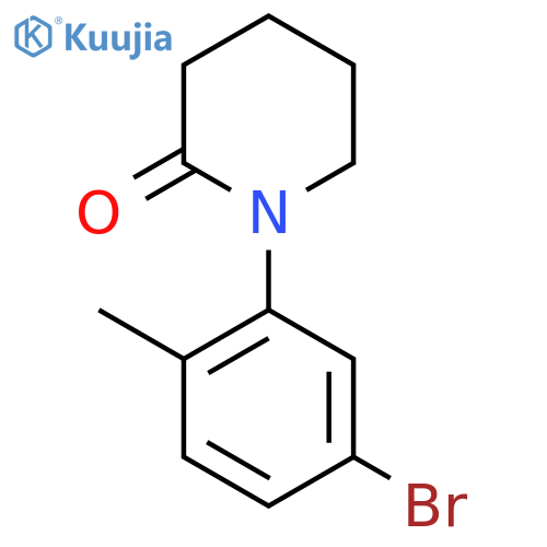 1-(5-Bromo-2-methylphenyl)piperidin-2-one structure