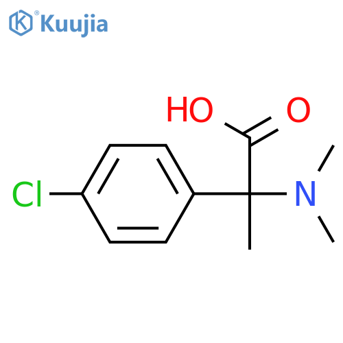 2-(4-chlorophenyl)-2-(dimethylamino)propanoic acid structure