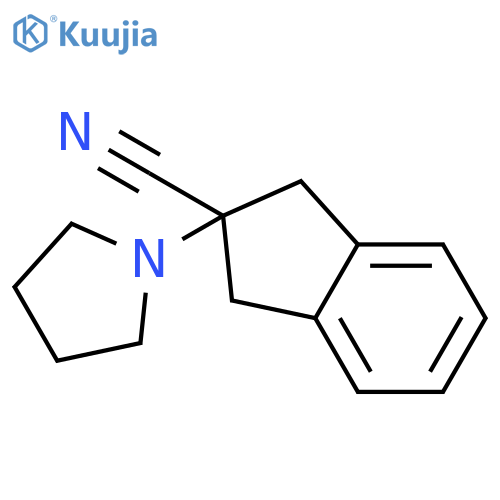 2-(Pyrrolidin-1-yl)-2,3-dihydro-1H-indene-2-carbonitrile structure