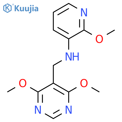 N-[(4,6-dimethoxypyrimidin-5-yl)methyl]-2-methoxypyridin-3-amine structure